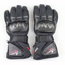 Winter Carbon Fiber Leather Motorcycle Gloves Waterproof Windproof Warm Motocross Racing Motorbike Cycling Glove Guantes luvas