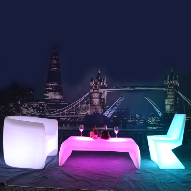 SK-LF28T(L60* W52* H76cm) светодиодный диамонт форма Мебель для бара коктейльный стол для сада на открытом воздухе вечерние мероприятия 1 шт./лот