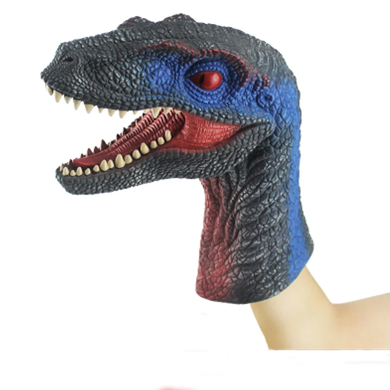 Dinosaur Hand Puppet Velociraptor Model Figure Children Toy Gift for Kids