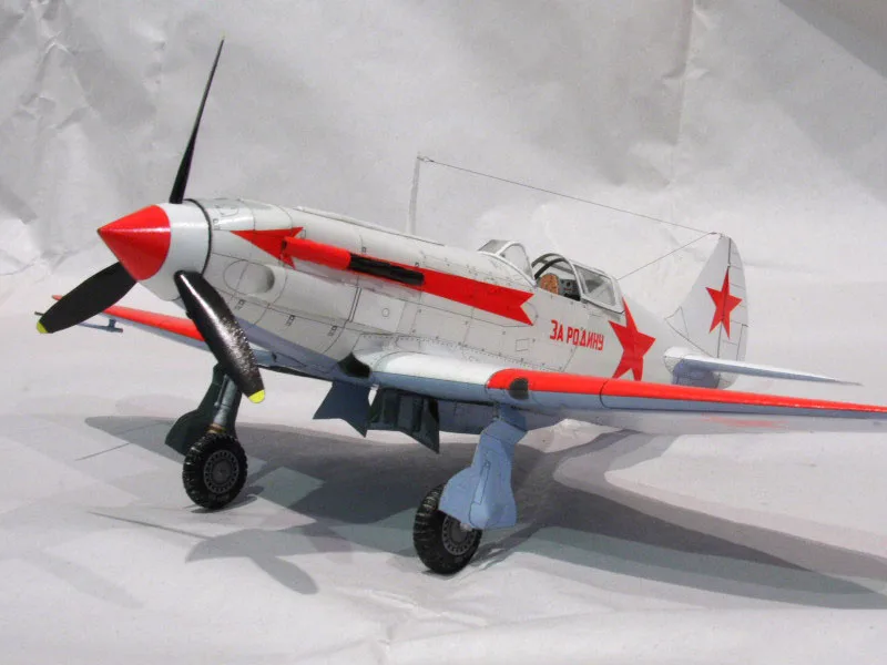 DIY Бумажная модель 1:32 MiG-3 советская WW II Ночной истребитель зима 1942 3D DIY бумажная игрушка для рукоделия