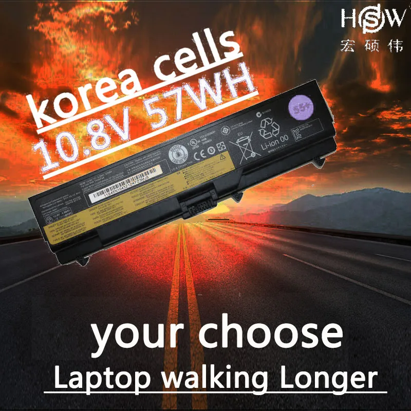 

HSW LAPTOP battery 10.8V 57WH FOR Lenovo ThinkPad SL410 L410 T520 L412 L420 SL510 W510 L421 W520 bateria akku