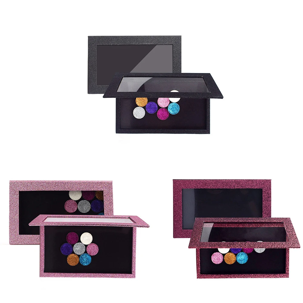 

Pink/Black/Wine red Glitter Empty Magnetic Cosmetics Palette Eyeshadow Eye Shadow Makeup Storage Box