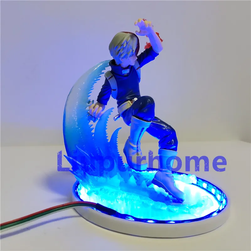 Lâmpada de Energia Luz da Noite Herói Academia Todoroki Shoto Led Iluminação Anime Faça Você Mesmo Decoração Casa Figura Lâmpada Lampara Luminaria Boneca Meu 13 Cheap Luzes noturnas