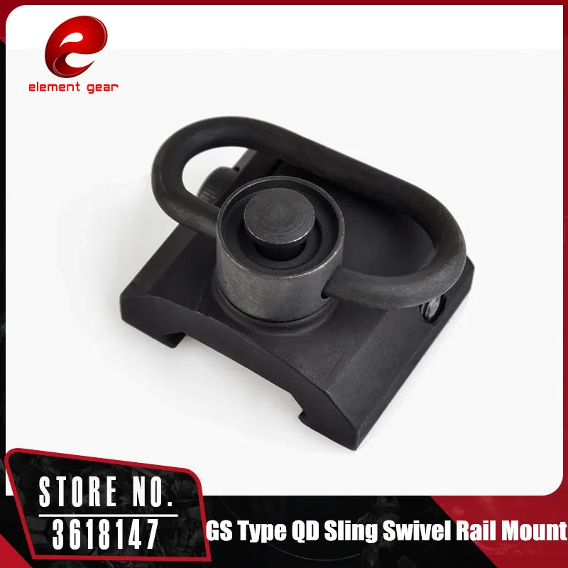 

Element Hunting GS Type QD Airsoft Sling Swivel Mount AK Picatinny Rail Mount Black ME04010