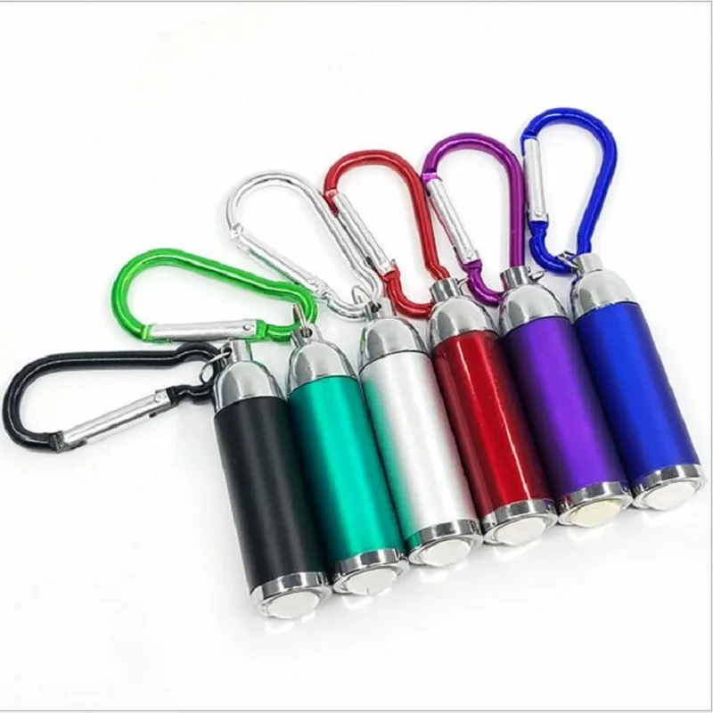 

Mini Flashilight torch Carabiner Keychain Hook Lamp Christmas Gifts LED Ultra Bright Light Flashlight Torch