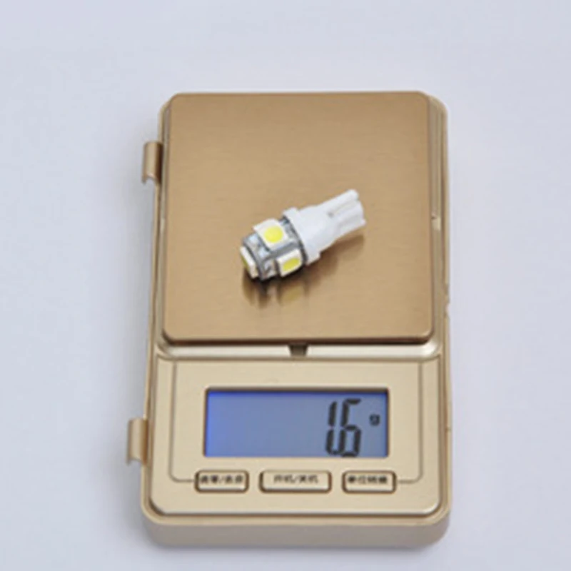 Оптовая Продажа 500x T10 W5W светодиодный лампы 5 SMD 5050 194 168 супер яркий Клин лампочки