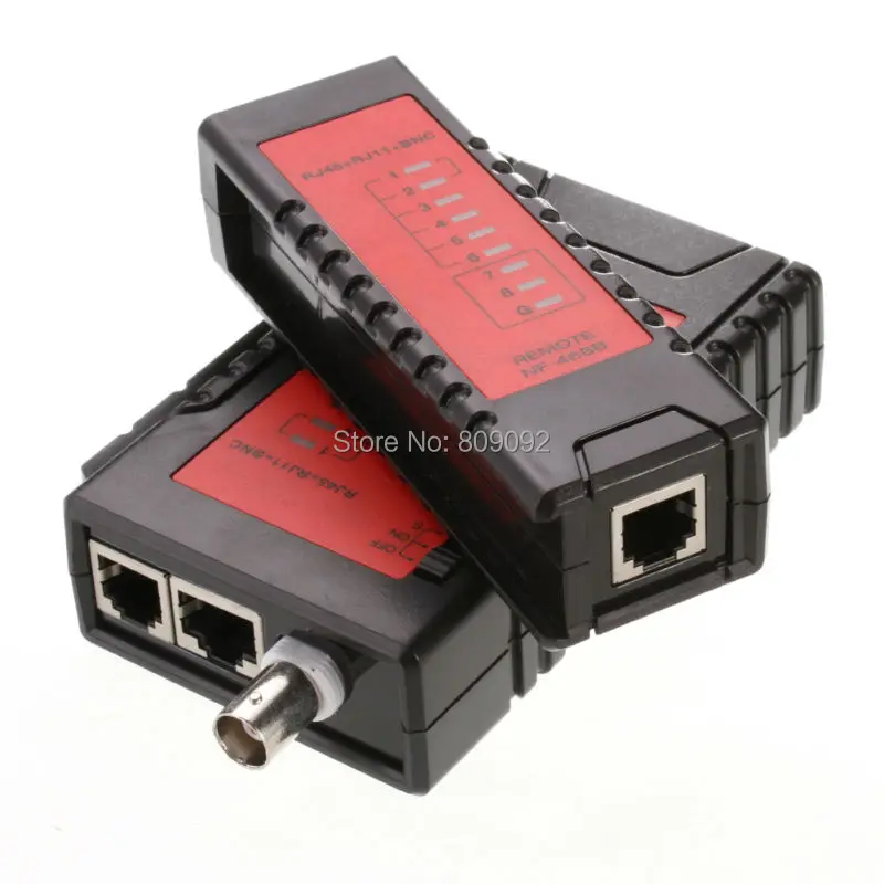 Высокое качество NF 468B сетевой Lan Кабельный тестер RJ45 RJ11 RJ12 BNC CAT5 кабельный