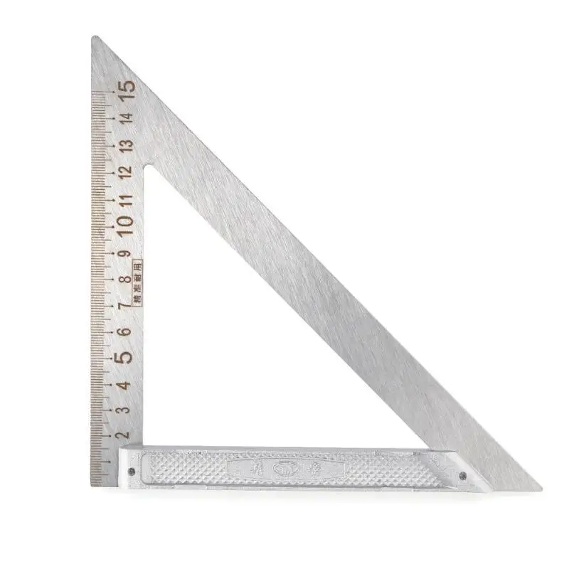 150/200 мм высокоточная треугольная линейка для деревообработки из нержавеющей стали быстрое считывание квадратного макета измерительный инструмент линейка