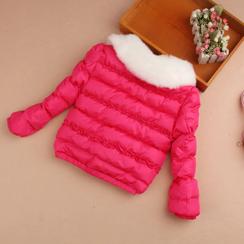 Зимняя детская одежда зимнее пальто для девочек Модная хлопковая куртка с меховым воротником детская одежда зимняя куртка возраст От 3 до 16 лет