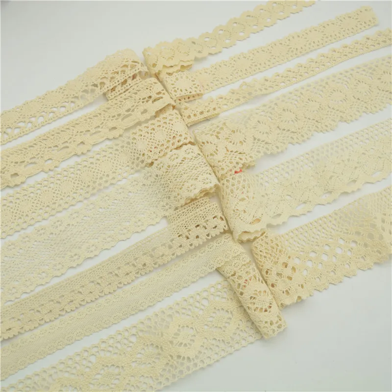 

200yards Lace Edge Trim Wedding Bridal Ribbon Cotton Crochet Sewing DIY