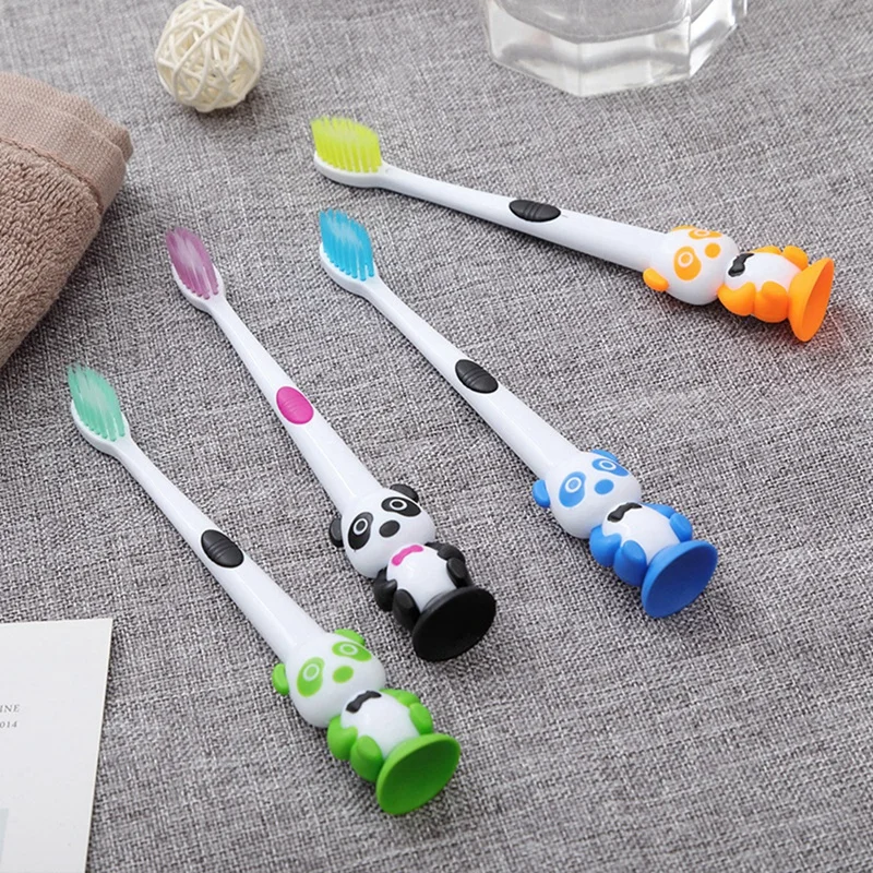 4 цвета детская зубная щетка с героями мультфильмов Мягкая форма панды для ухода за зубами щетка инструмент зубная щетка Щетина зубная щетка