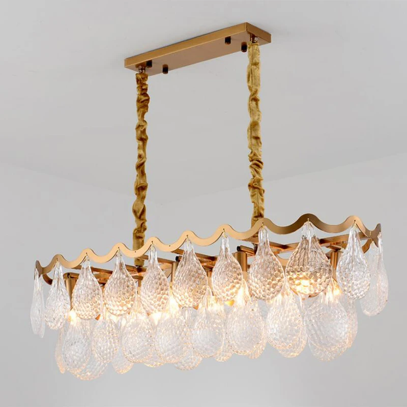 

Luxury Crystal Chandelier Lighting For Large Living Room Round Dining Room Crystals House Decoration Lamps Lamp