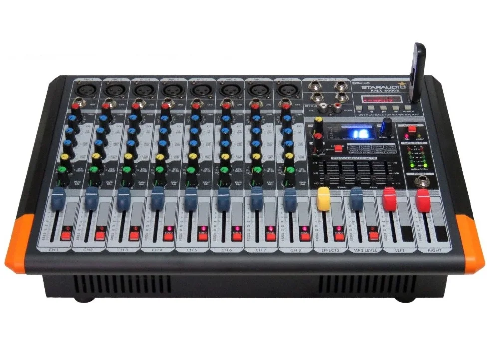 STARAUDIO SMX 8000B 8 Channel Stage PA DJ 3000W Amplifier