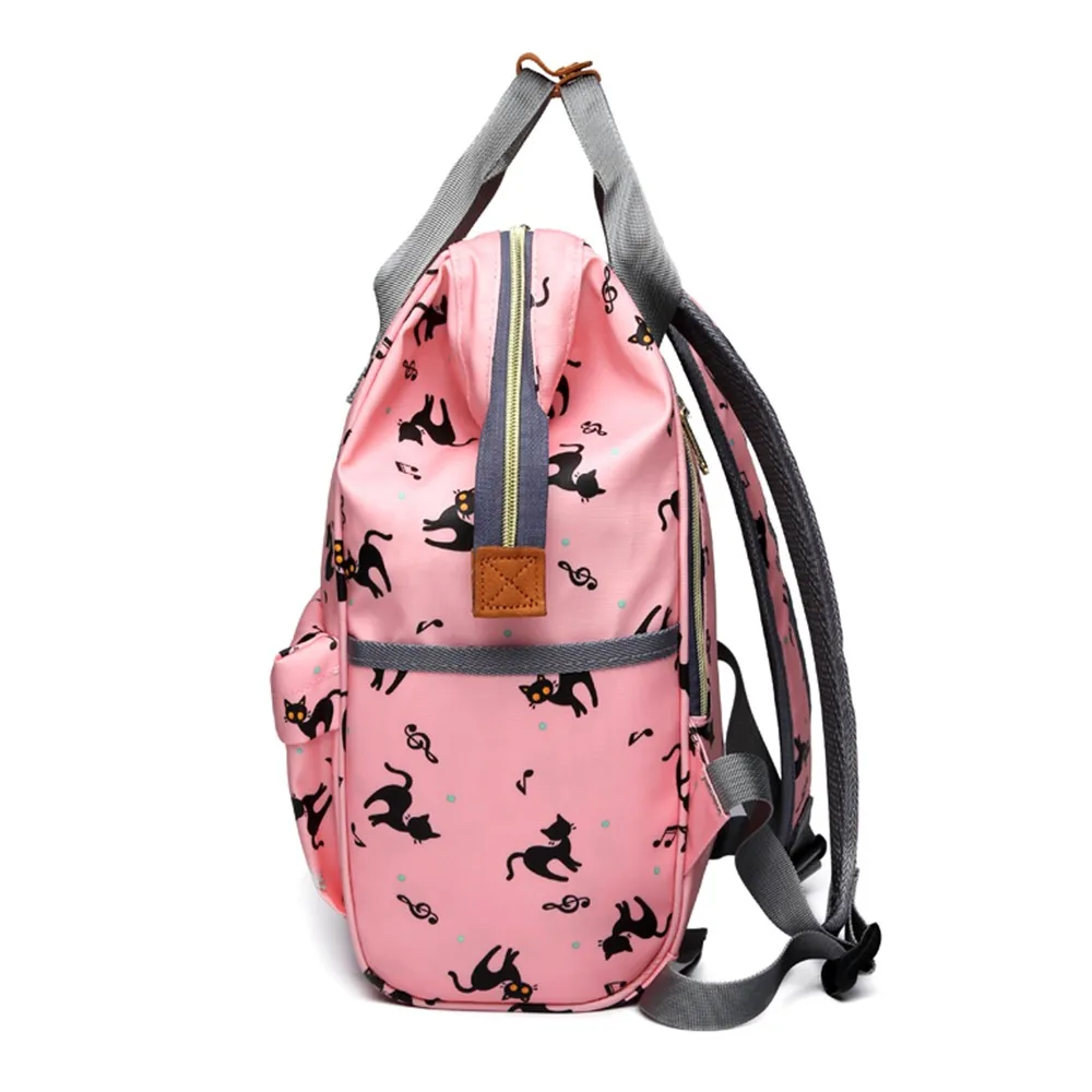 LEQUEEN мультфильм кошка Мумия Материнство подгузник сумка рюкзак модный милый напечатанный путешествия кормящих мешок младенца орианизатор