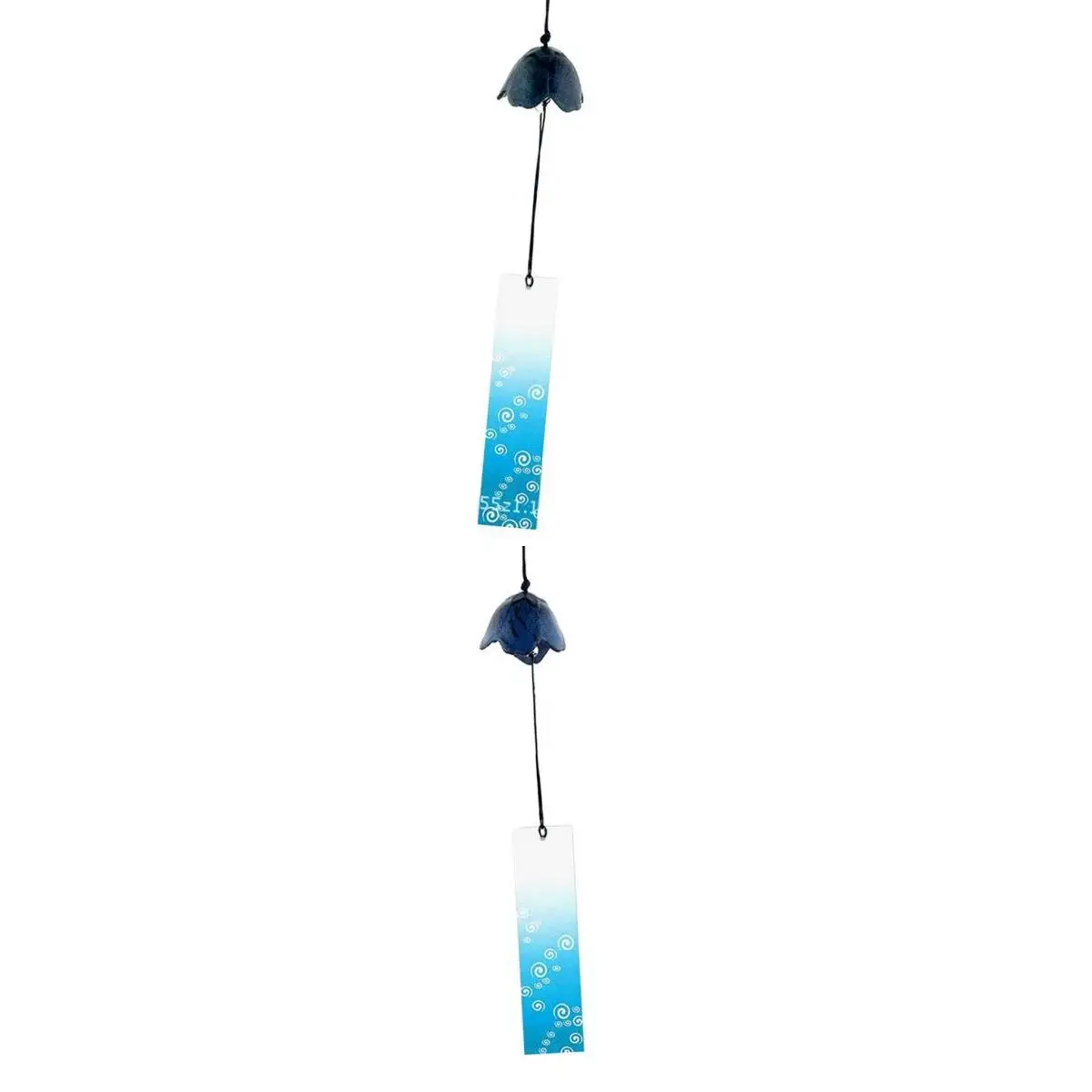 2 Pieces Japanese Furin Wind Chime Nambu Cast Iron Iwachu Bell Flower-shaped