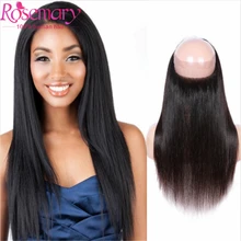 360 Lace Virgin Hair Brazilian Straight Frontal 360 Lace Frontal Closure 7A Brazilian Virgin Hair Lace Frontals with Baby Hair