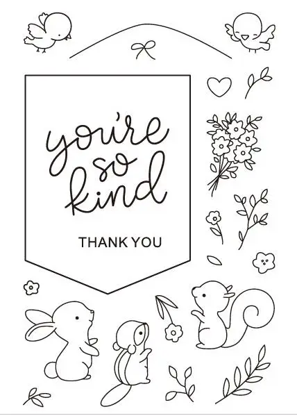 

Banner Buddies Stamp Transparent Clear Stamp for DIY scrapbooking/Card Making C12