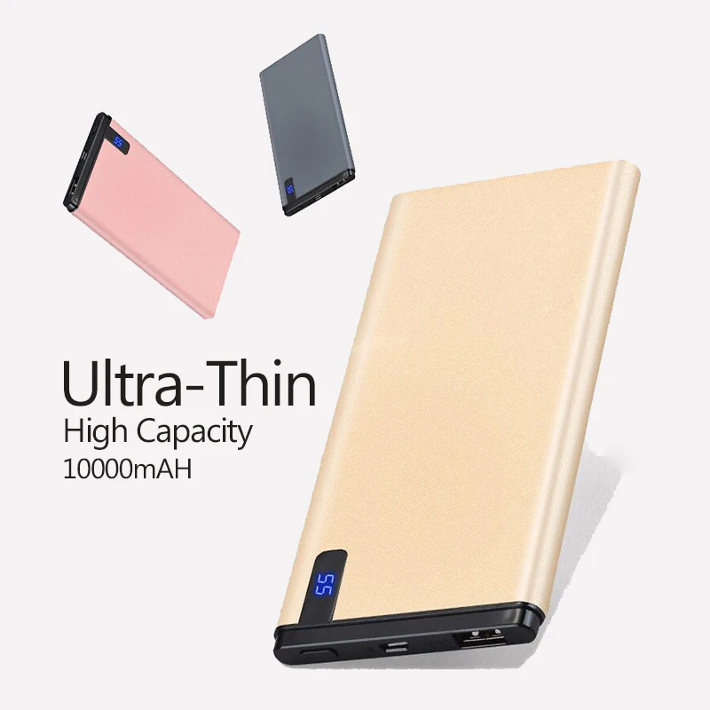 Для XIAOMI Iphone 6 7 8 samsung 10000mAh 2.1A портативный внешний аккумулятор Внешняя батарея Быстрая зарядка внешний аккумулятор зарядное устройство для телефона