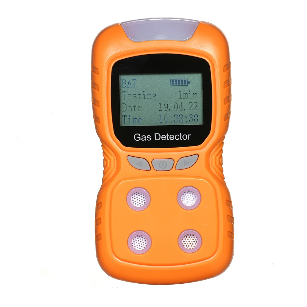 

4 in 1Gas Detector CO Monitor Digital Toxic Gas Carbon Monoxide Detector Hydrogen Sulfide Gas Tester Sound Light Vibration Alarm