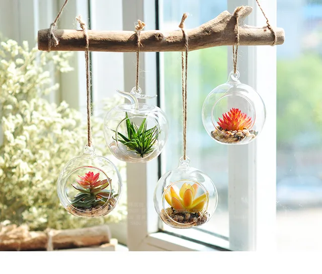 Plant Terrarium, Hanging Candle Holder, Glass Terrarium,Hanging