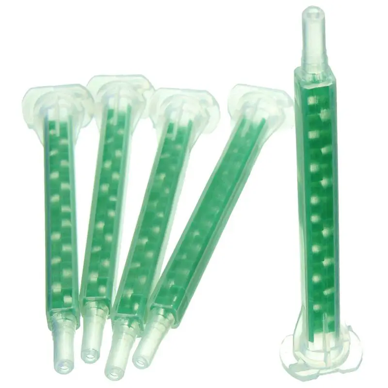 

5 Packs/Lot 50 x Static Mixing Tube Mixing Nozzle Syringe 83mm For 50ml 37ml Composite Mortar