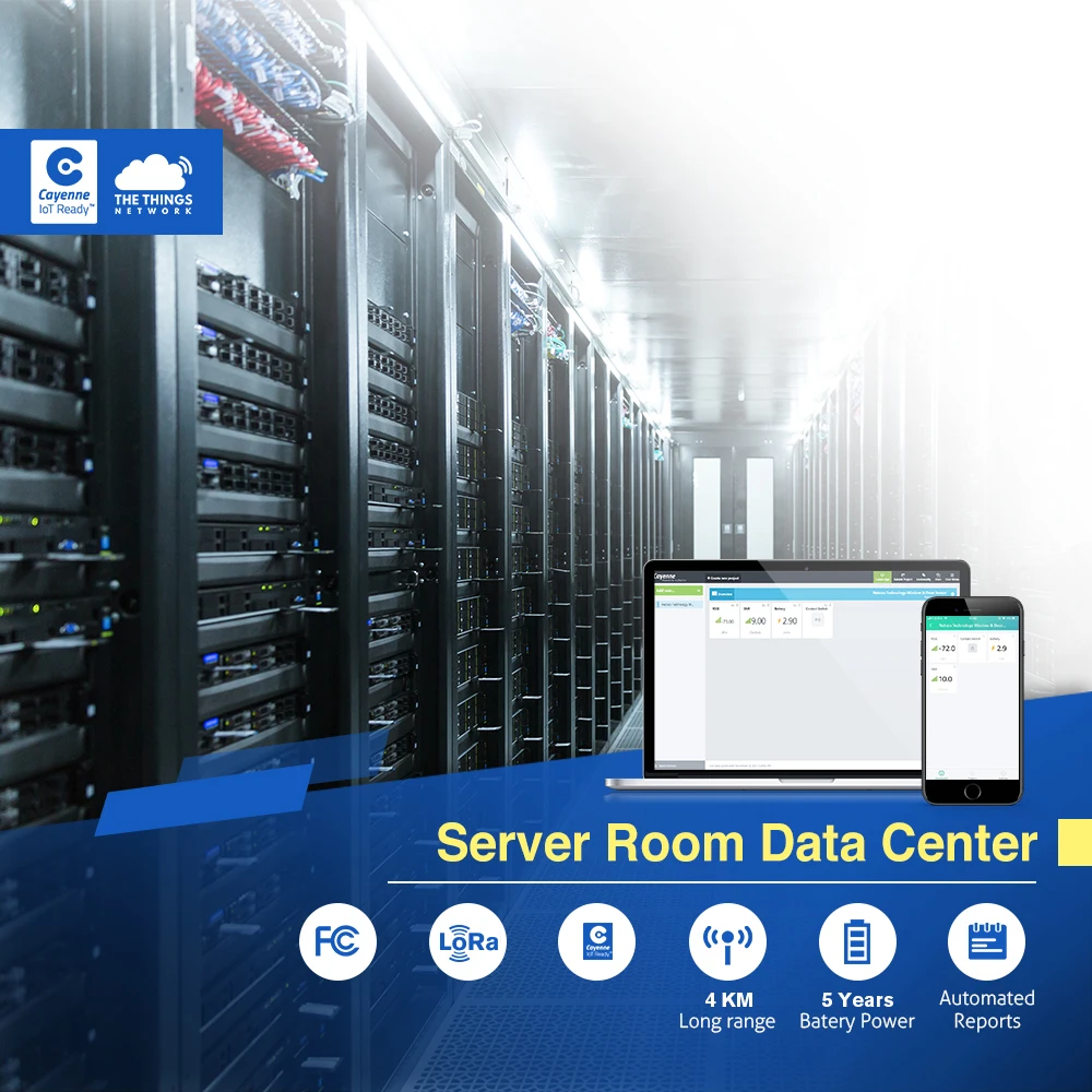 IoT Solution LoRaWan enterprise kit server room data