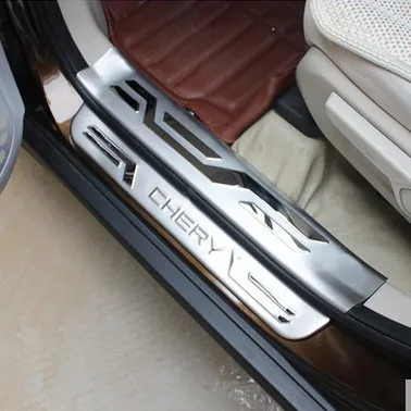 

Car Styling forChery Tiggo 5 accessories 2014 2015 2016 stainless steel auto door sill protector scuff plate guard thresholds