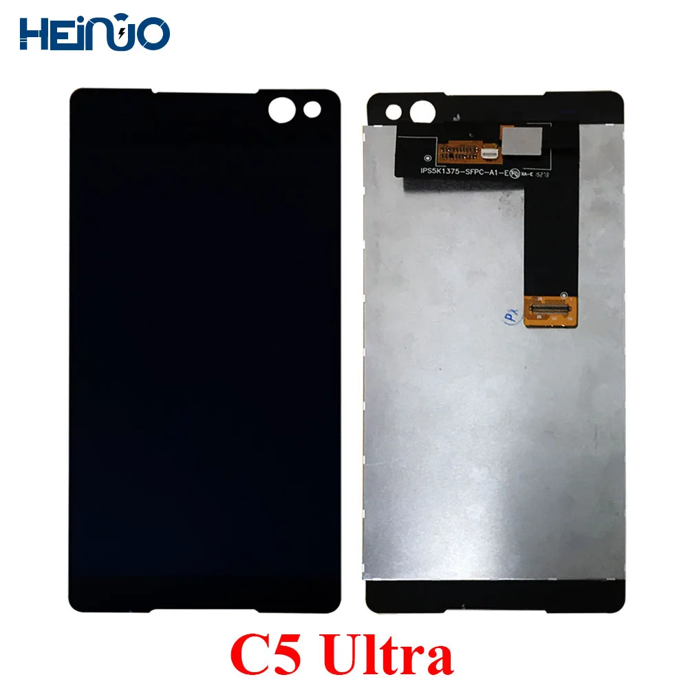 

6.0" LCD Display For SONY Xperia C5 Touch Screen Panel Digitizer C5 Ultra Phone LCDs Screen E5506 E5533 E5563 E5553 Repair Parts