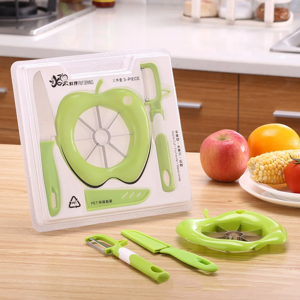 3pcs/set Multi Functional Fruit Cutter Set Watermelon Apple Cutter