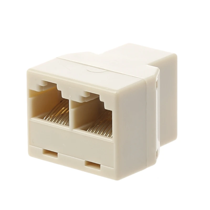 Новый адаптер коннектор 3 шт. 1 2 способа LAN Ethernet сетевой кабель RJ45 гнездовой