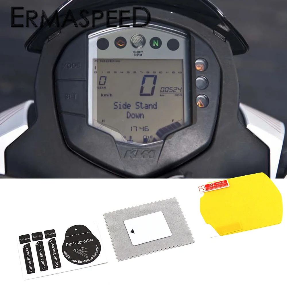 Motorcycle 6H TPU Speedometer Dashboard Clear Gauge Monitor Screen Film