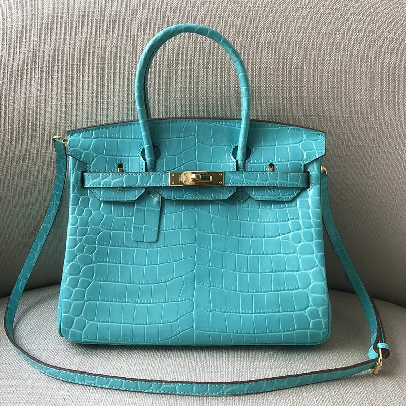 

Sac Femme Genuine Leather Crocodile Pattern Handbag Women Shoulder Bag Luxury Bag for Women Borse Donna Sac Bandouliere Femme