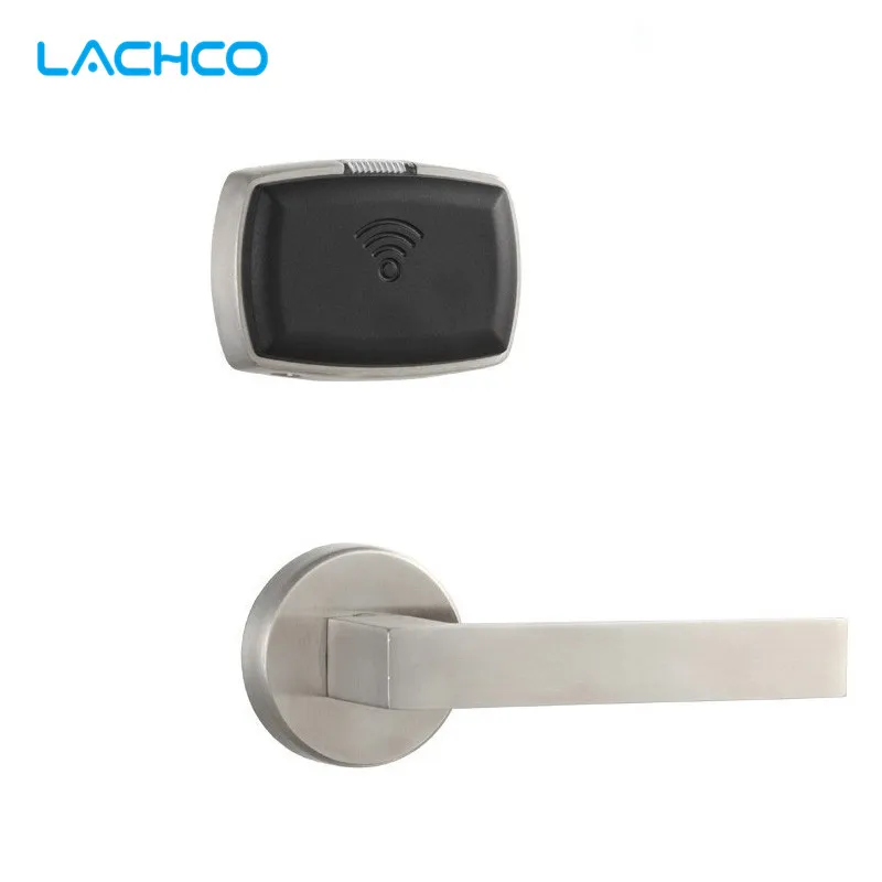 

LACHCO Smart Electronic Card Door Lock RFID Card Keyless Lock For Home Office Hotel Room Free-style Handle L16063BS