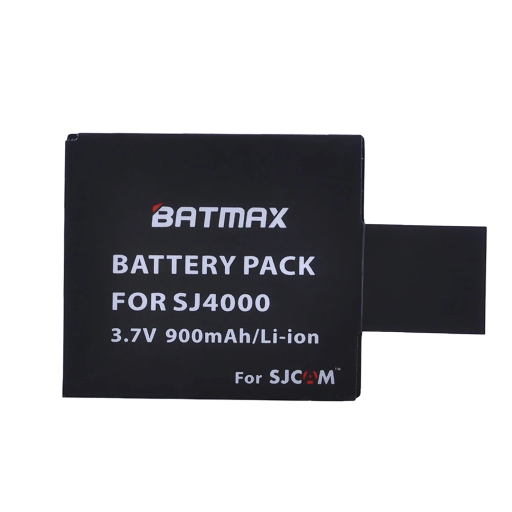 Батарея Batmax 2 шт. 900 мАч для SJ4000 SJCAM батарея WiFi SJ5000 Plus M10 plus SJ6000 SJ7000 SJ8000|battery for sj4000|900mah
