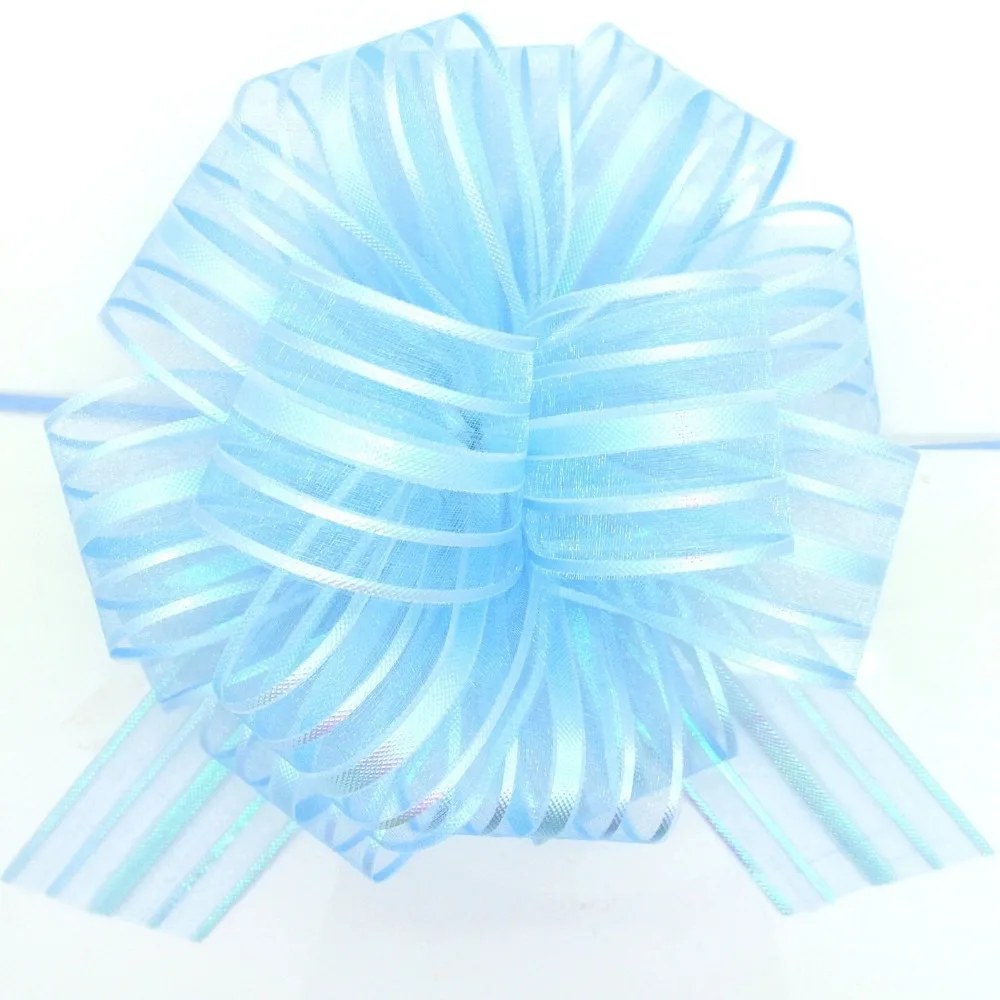 50mm Large Organza Ribbon Pull Bows Various Colours Wedding/Party/Giftwrap Chic 