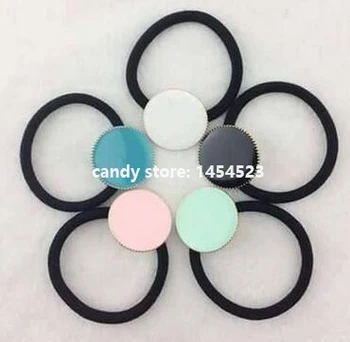 

120pcs Monogrammed Ponytail Holder Hair Accessory Hair Elastic Tie Rope Ring Girls Gifts