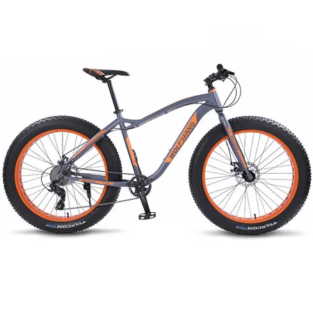 Wolf's fang горный велосипед 26 дюймов Fat bike 8 скоростей Fat Tire зимние велосипеды мужские bmx mtb дорожные велосипеды - Цвет: s-gray