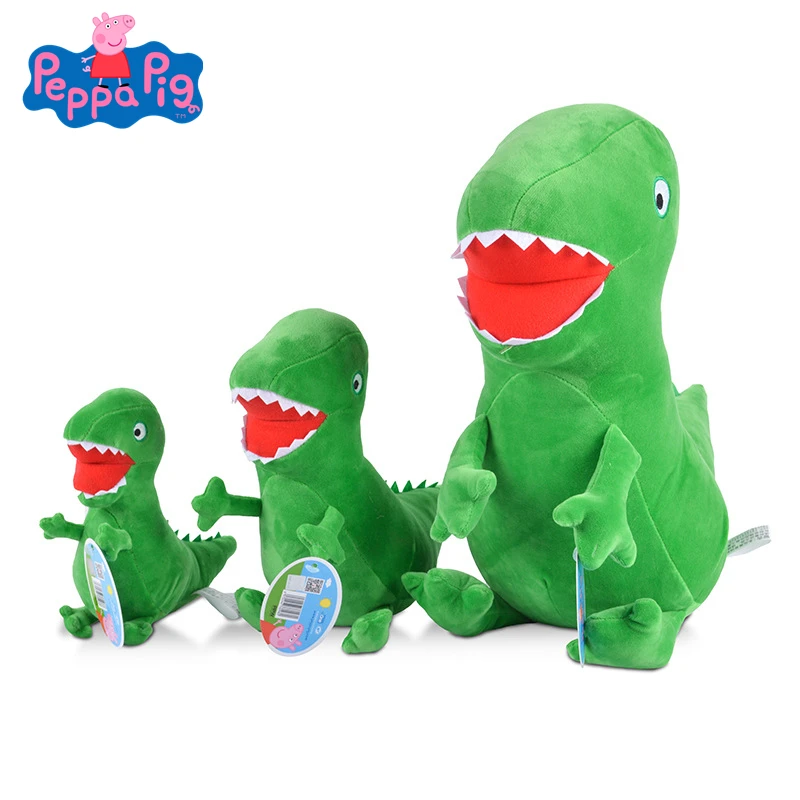 

Original 19/30/46cm Peppa Pig Cute Cartoon Dragon Stuffed Animal Plush Toy Dolls Friend Pink Pig Family Party Kids Birthday Gift