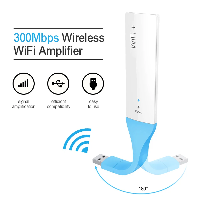 

Wireless USB WiFi Repeater Signal Amplifier 802.11N Wi-fi Range Extander 300Mbps Signal Boosters Repetidor Encryption Terow