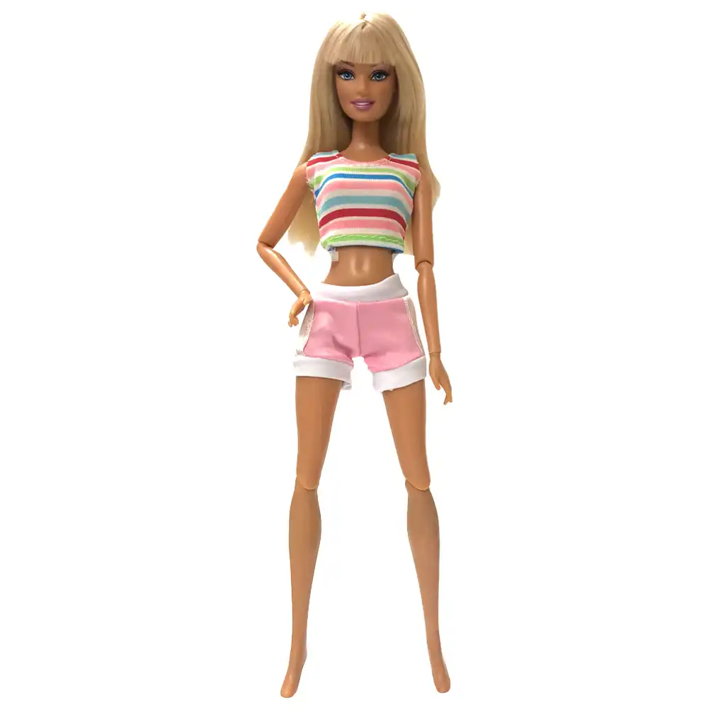 ropa para barbies con tela