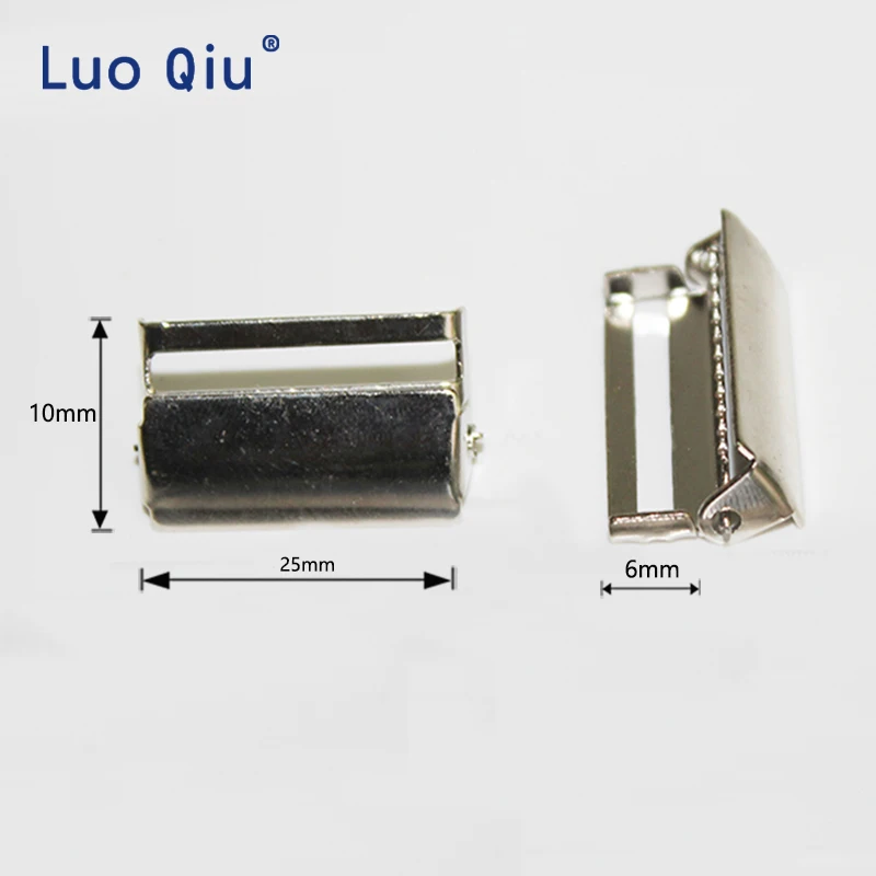 

2.5cm Suspenders strap accessories metal Silver adjust buckle Regulate clamp suspender belt belt buckles for men 6 pcs/lot