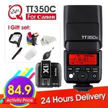 Godox TT350 TT350C Мини Вспышка ttl HSS 2,4G Беспроводная с X1T-C передатчиком триггера Беспроводная вспышка для Canon DSLR камеры+ подарки