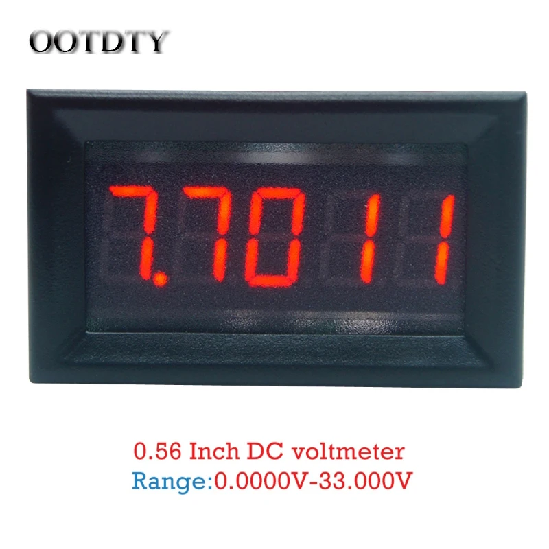 

OOTDTY DC 0-33.000V (0-33V) Digital Voltmeter 5-digits bit High Precision Voltage Meter dorp shipping