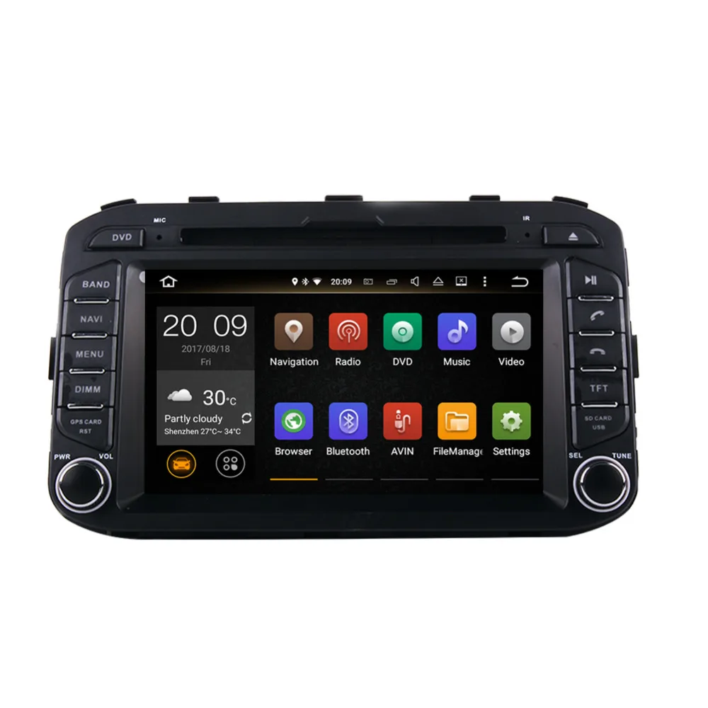 Best 4G LTE Android 8.0 Octa Core Car Multimedia Player For Kia Picanto Morning 2011 2012 2013- Radio Stereo GPS Navigation WIFI DAB+ 3