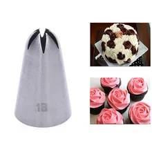 1B насадка для крема большого размера, насадка для украшения глазури, инструменты для выпечки и торта, украшение торта фонданта, насадка для выпечки