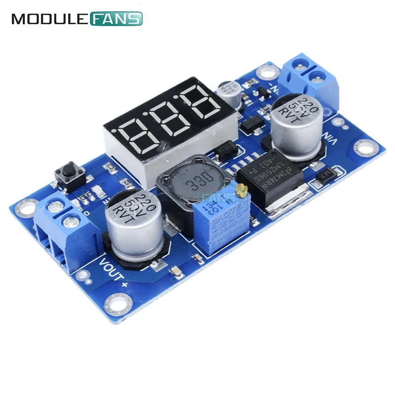 

DC-DC LM2596 Module Step Down Buck Converter Voltage Regulator LED Digital Display Buck Adapter Adjustable Power Supply Board