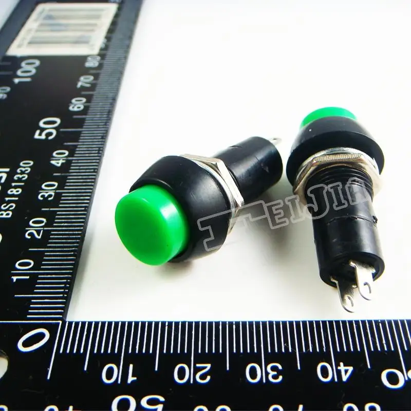 

PBS-11A Button color Green 3A/250VAC ON-OFF 2Pin Self-locking Push Button Switch 20Pcs/lot