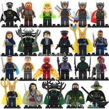 PG8064 Super Hero Marvel Hela Valkyrie Thor Ragnarok Loki Wizard Steward Man The Flash Building Blocks Single Sale Toys Figure