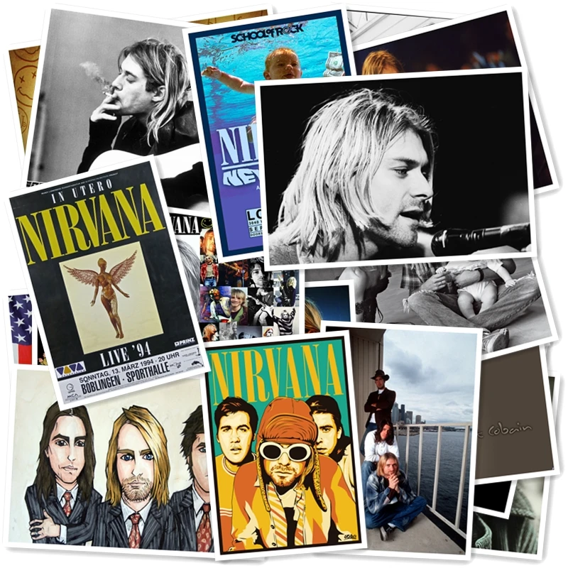 B1-20# Kurt Cobain Классическая серия стикеров 20/шт ПВХ художественная коллекция рукоделия Подарочная настенная дизайнерская наклейка граффити s