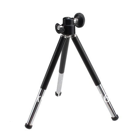

Free shipping 10pcs black Mini Tripod Aluminum Metal Lightweight Tripod Stand Mount For Digital Camera Webcam Phone DV Tripod
